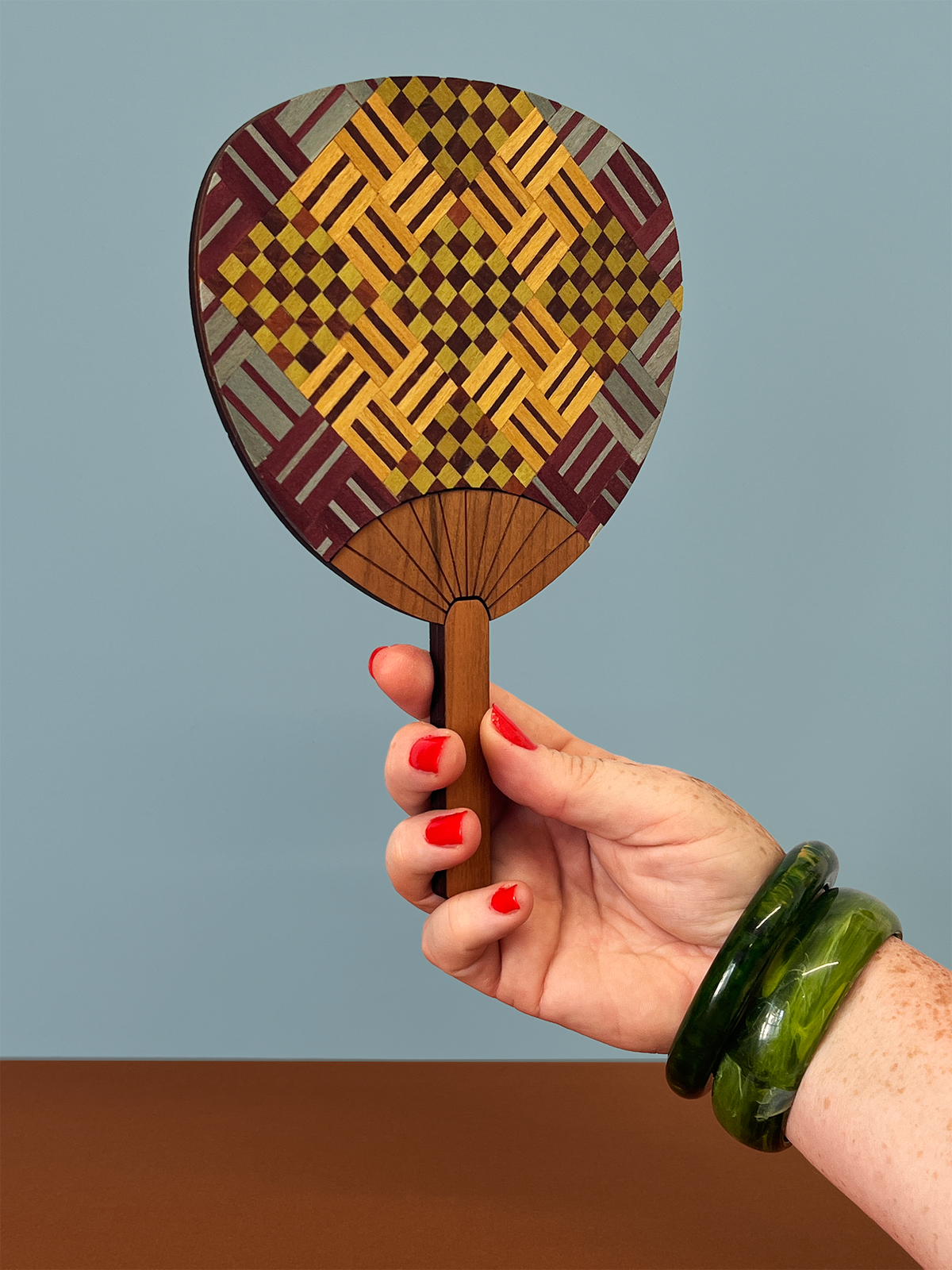 Palette Fan No.3 (yellow check)