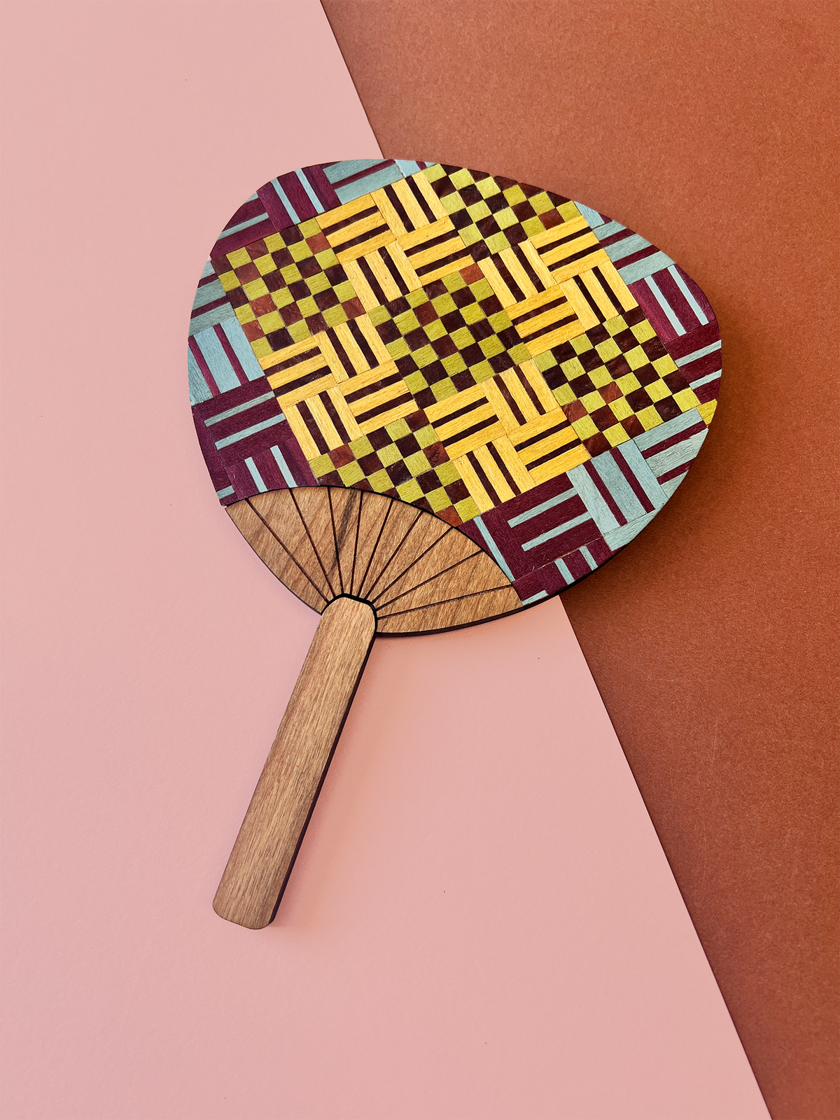 Palette Fan No.3 (yellow check)