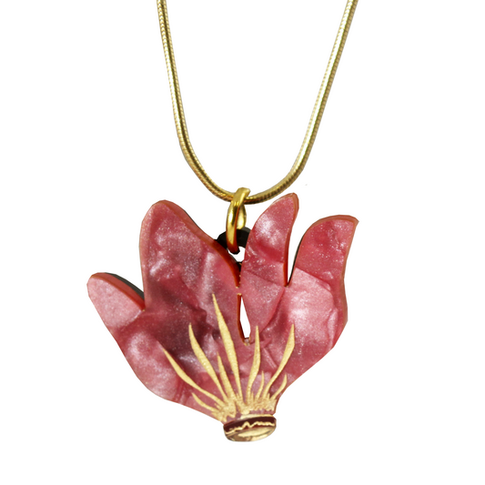 Pink Cyclamen Necklace