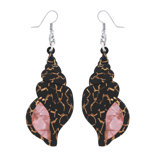 Black Gold Shell ear-rings