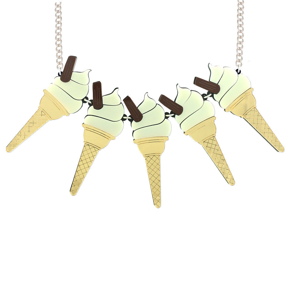 Ice-cream statement necklace