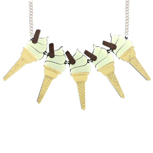 Ice-cream statement necklace