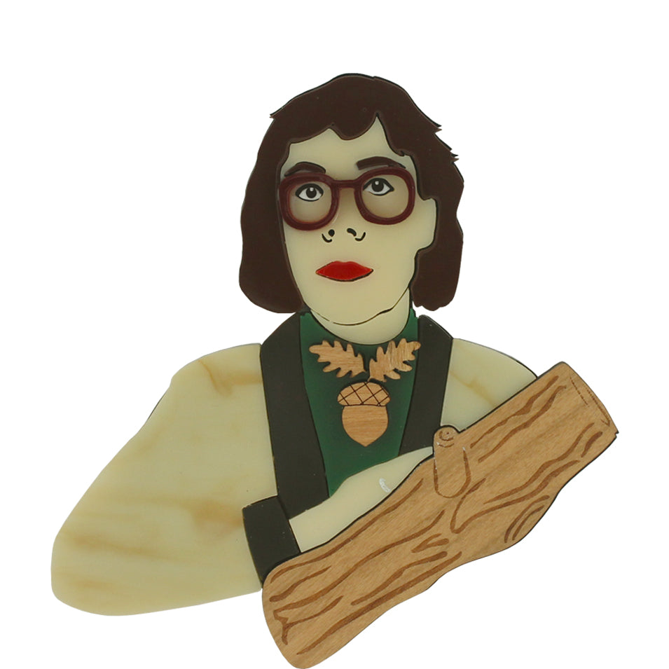 Log Lady brooch