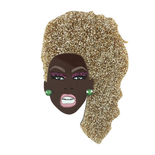 Ru Paul brooch